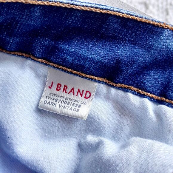 J Brand Jeans Curvy Fit Straight Leg Dark Vintage sz: 31 - Picture 7 of 8
